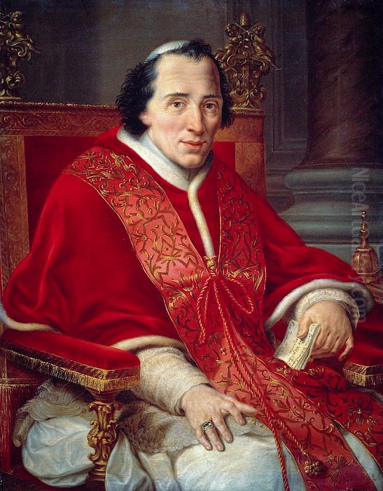 Portrait of Pius VII Oil Painting by Francesco Alberi