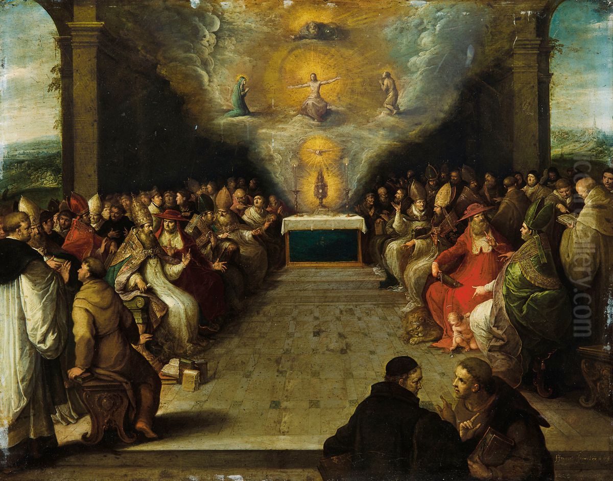 Disputation of the Holy Sacrament Oil Painting by Frans Francken the Younger