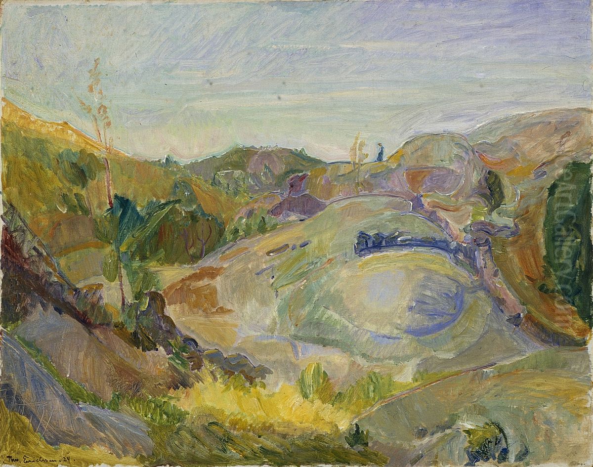 Sommer. Kjelsoy Oil Painting by Thorvald Erichsen