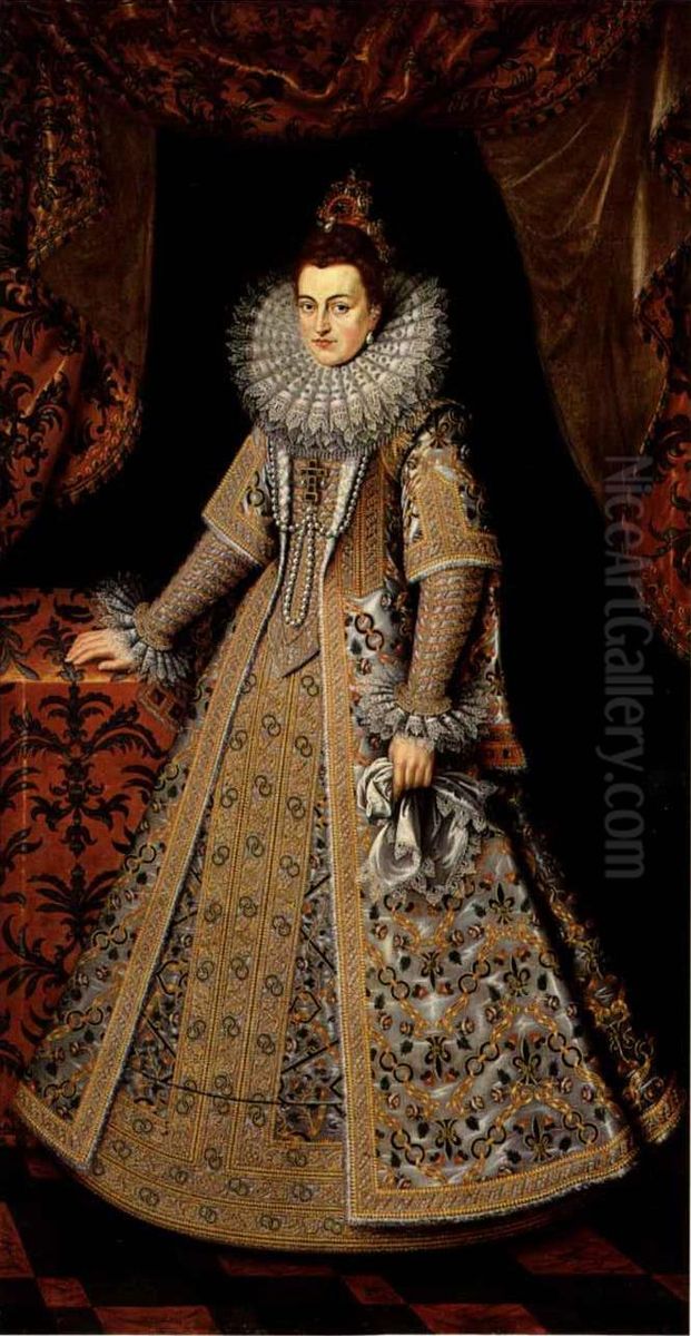 Portrait ofIsabella Clara Eugenia(1566-1633) Oil Painting by Frans Pourbus the younger