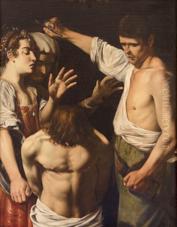 Saint John the Baptist preparing himself for his martyrdom Oil Painting by Louis Finson