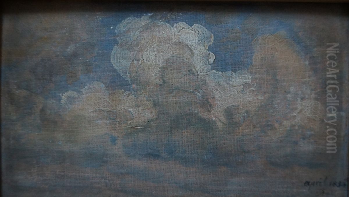Cloud Study Oil Painting by Johan Wilhelm Ludwig Dahl