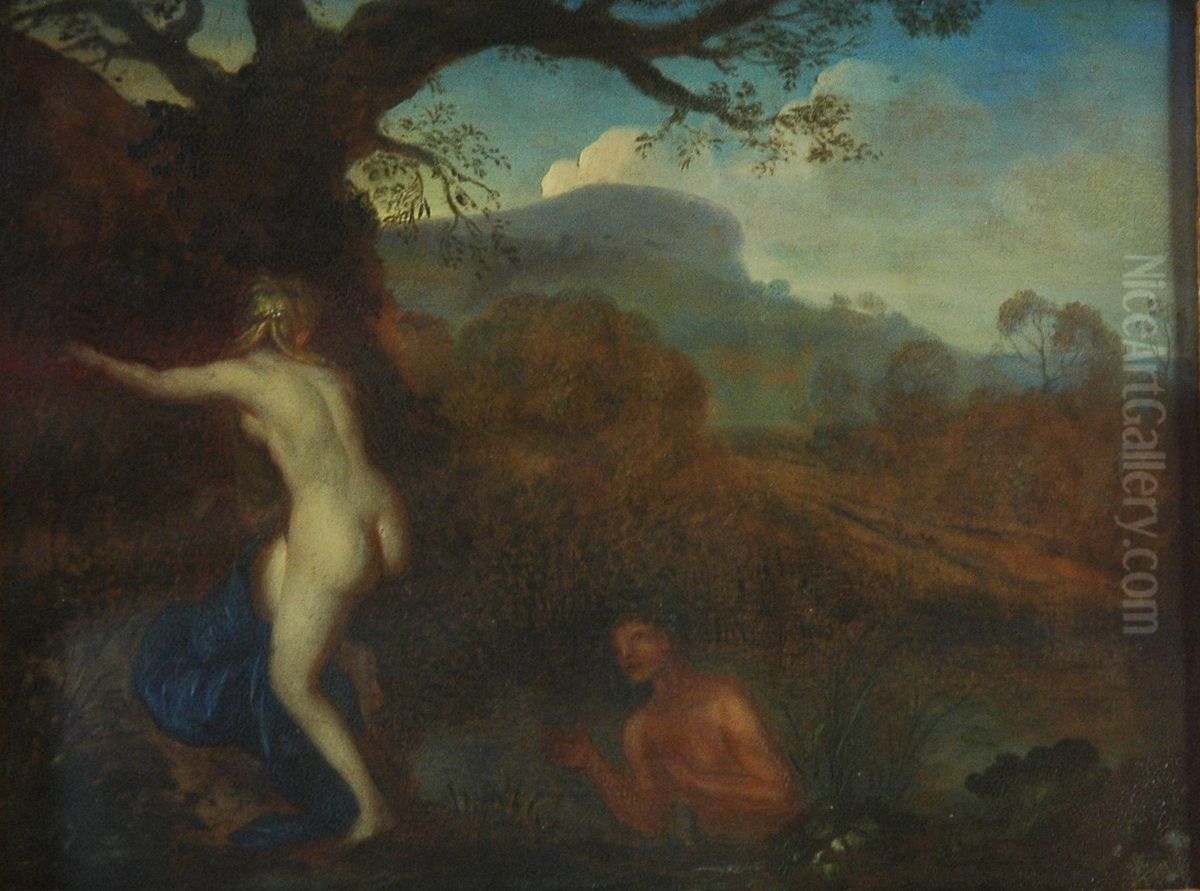 Scylla et Glaucus Oil Painting by Cornelius van Poelenburgh