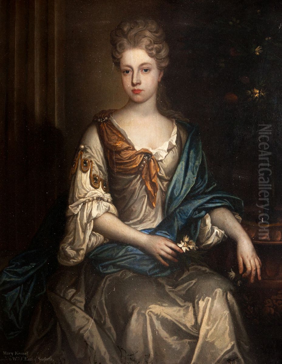 Mary Kennet (d.1739), Wife of William Mackenzie, 5th Earl of Seaforth Oil Painting by Godfrey Kneller