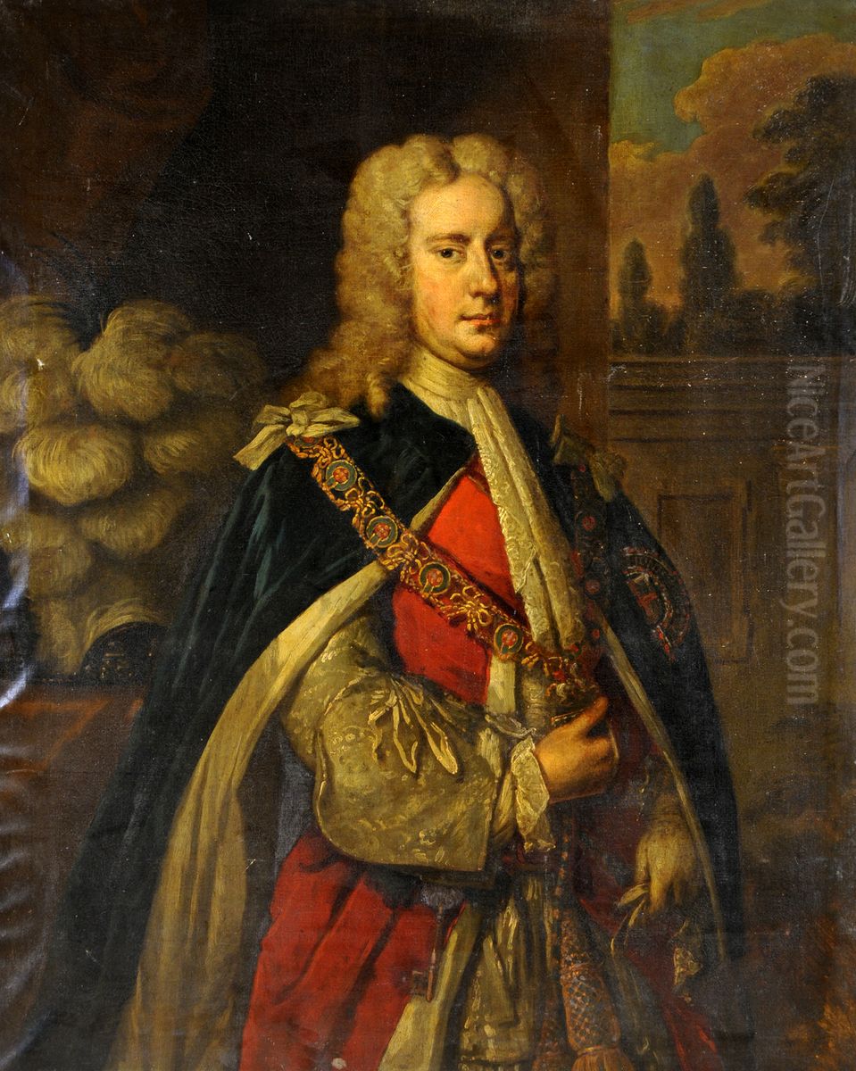 Charles Spencer (1674-1722), KG, 3rd Earl of Sunderland Oil Painting by Godfrey Kneller