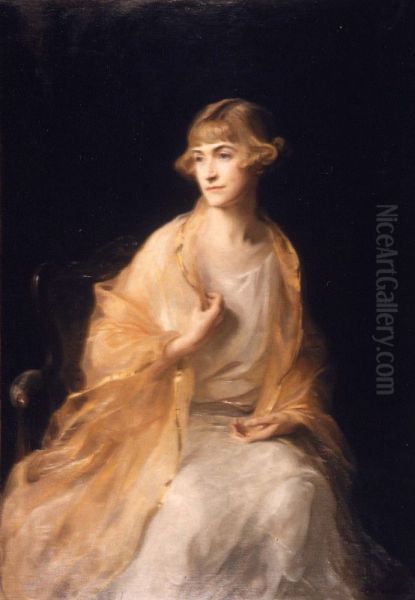 Mrs W. Gilchrist Macbeth of Comrie, Fife Oil Painting by Philip de Laszlo