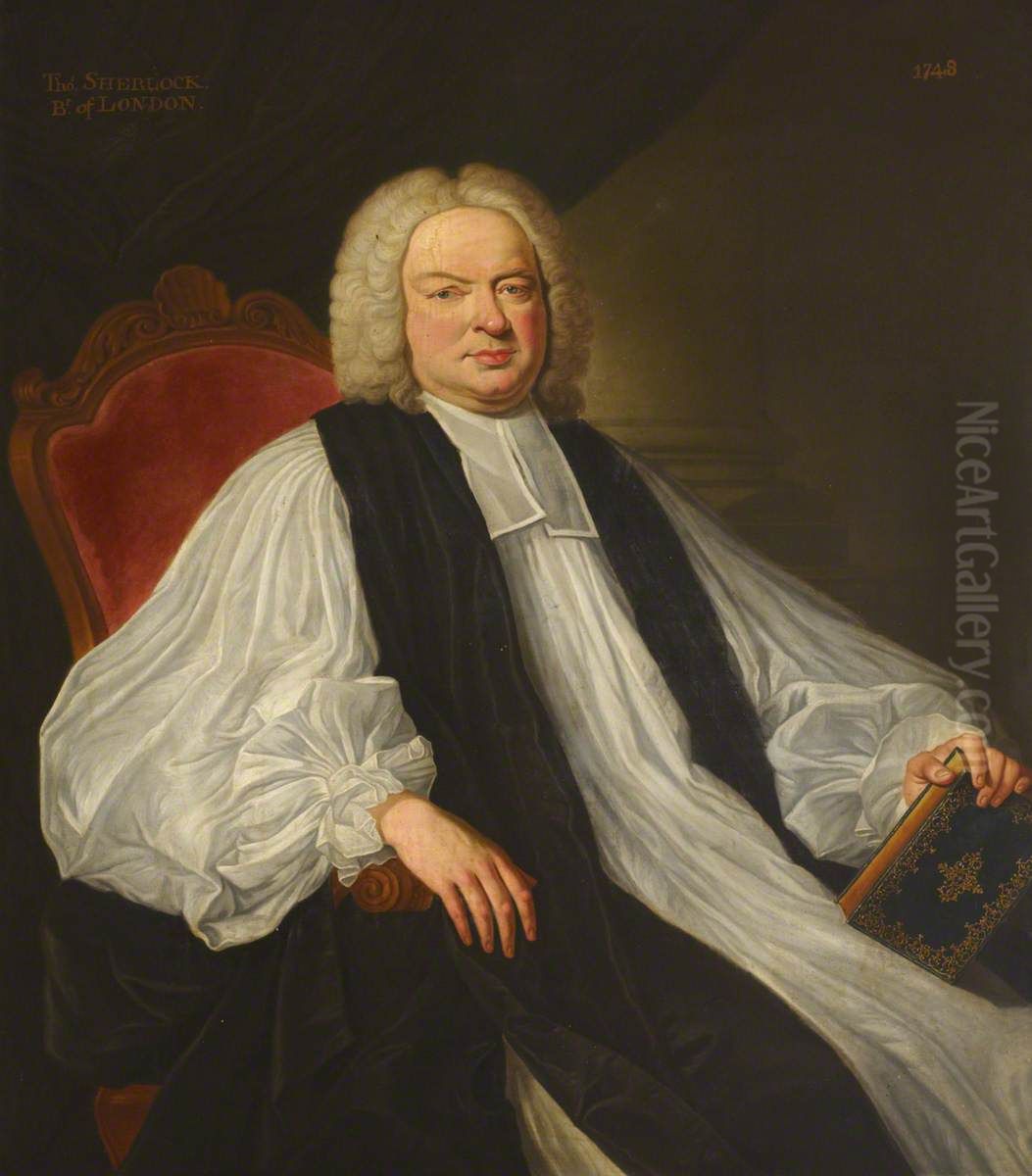 Thomas Sherlock (1678-1761) Oil Painting by Jean-Baptiste van Loo