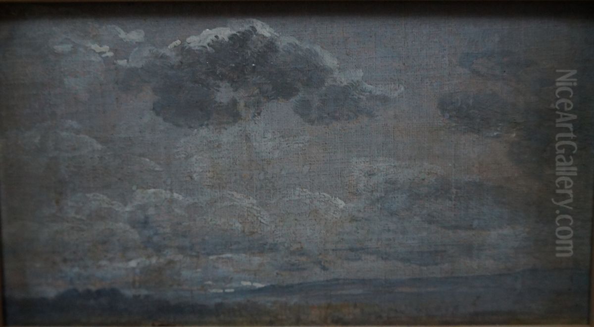 Cloud Study Oil Painting by Johan Wilhelm Ludwig Dahl