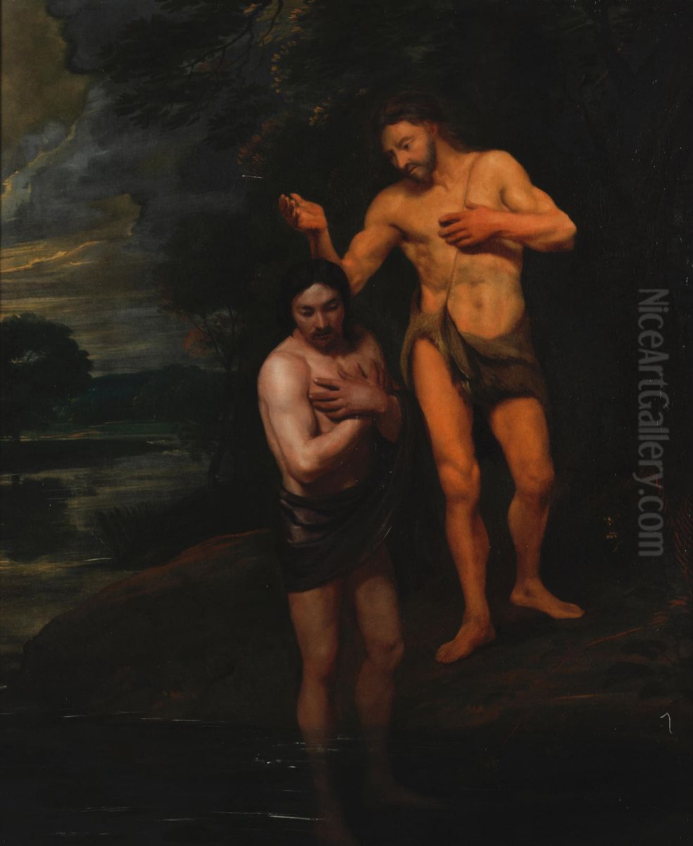The Baptism of Christ Oil Painting by Michiel Sweerts