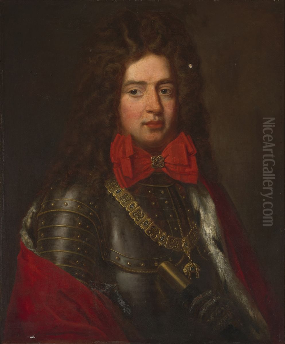 George, Landgrave of Hesse Darmstadt (1669-1705), Governor of Gibraltar (1704) Oil Painting by Thomas Murray
