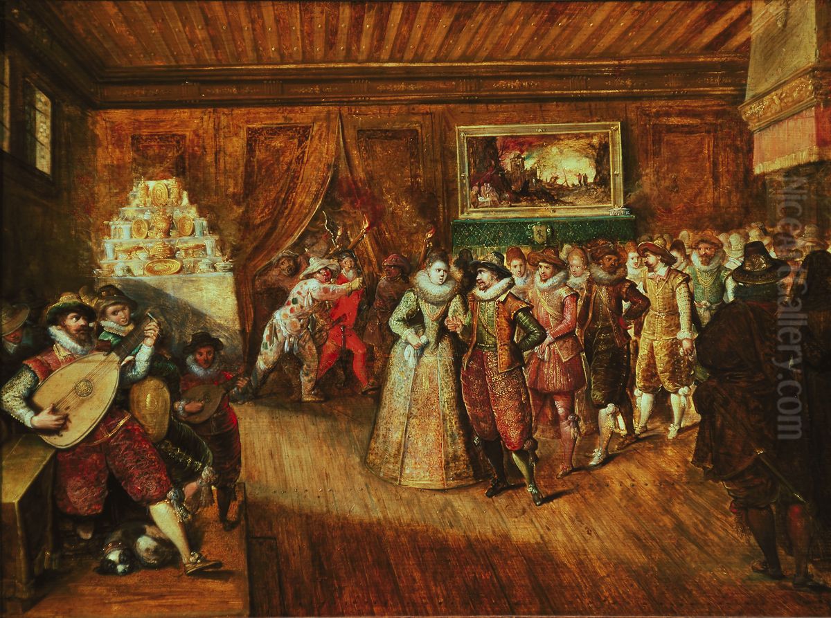 The Wedding Dance Oil Painting by Frans Francken I