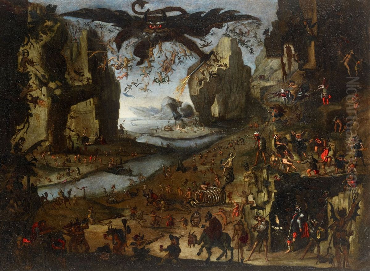 The Temptation of Saint Anthony Oil Painting by Jacob van Swanenburgh