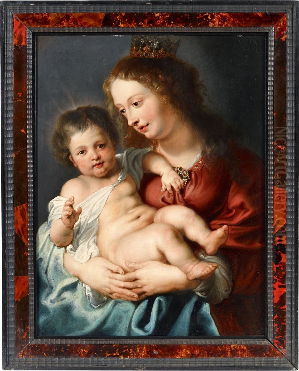 The Virgin as Mother of God and Queen of Heaven Oil Painting by Cornelis Schut