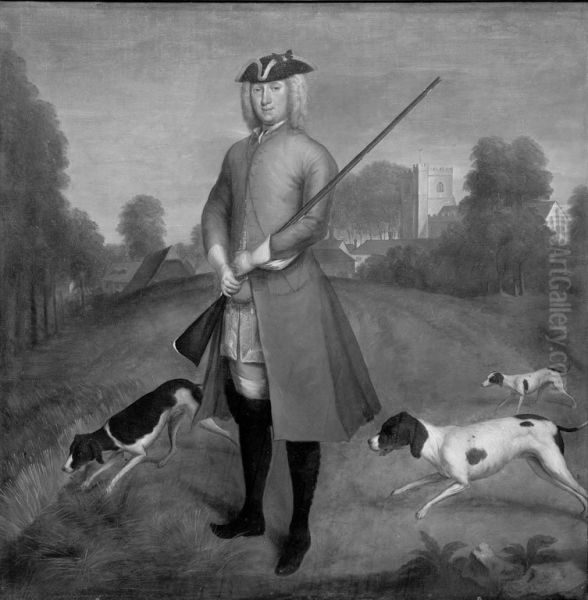 Charles Powlett, 8th Marquess of Winchester (1685-1754) Oil Painting by James Seymour