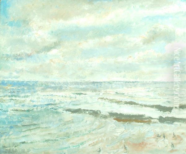 Robin Hood's Bay, North Yorkshire Oil Painting by Ethel Walker