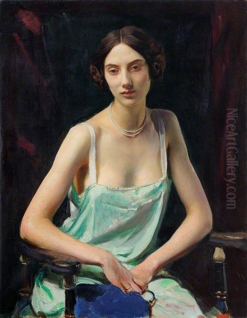 Woman in a Camisole Oil Painting by George Spencer Watson