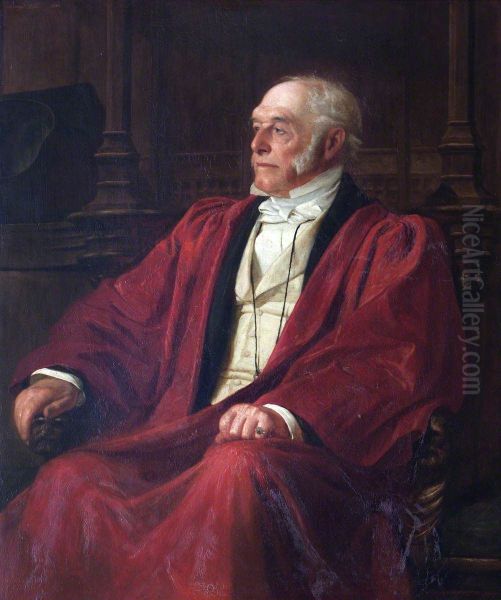 Robert Bullock Marsham (d.1880), Warden Oil Painting by Henry Tanworth Wells