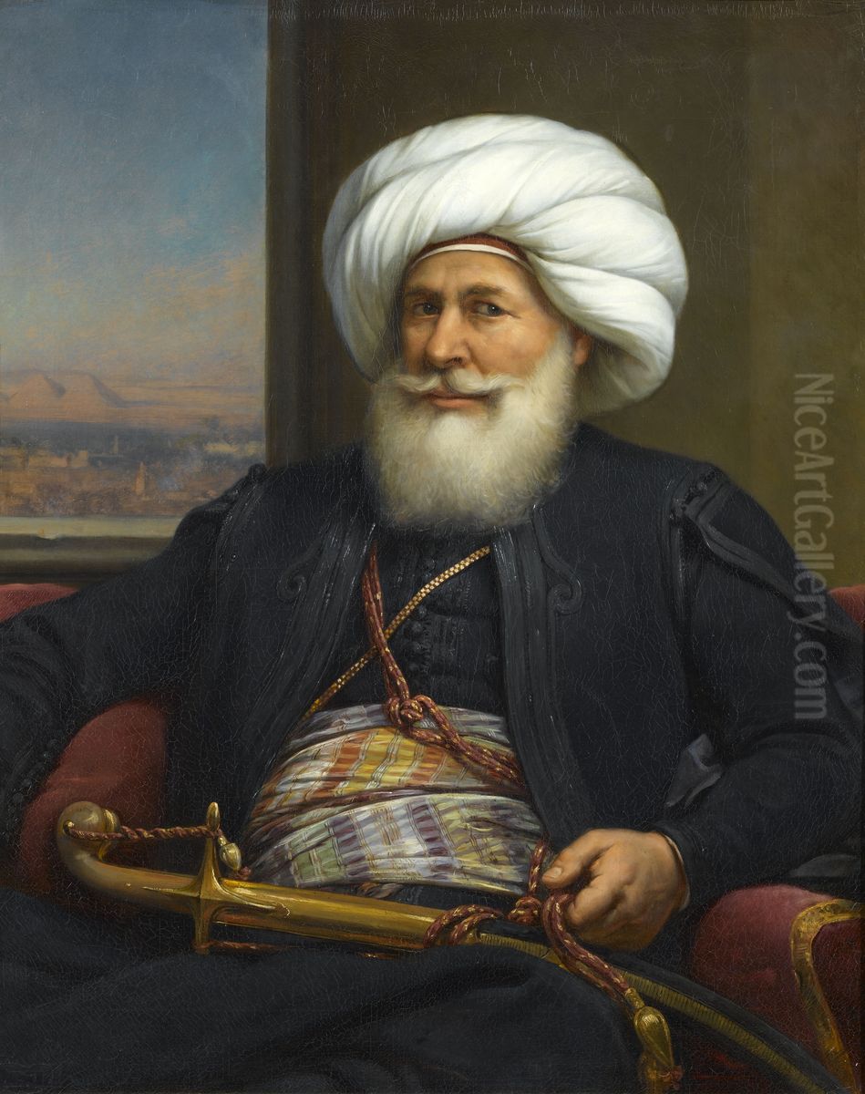 Mehemet-Ali, Vice-roi d'Egypte Oil Painting by Auguste Couder