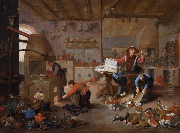 The Alchemist Oil Painting by Mattheus van Helmont