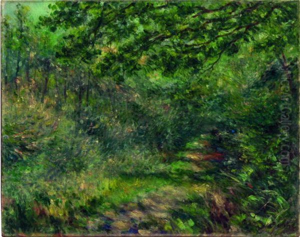 L'allee au bois Oil Painting by Pierre-Auguste Renoir