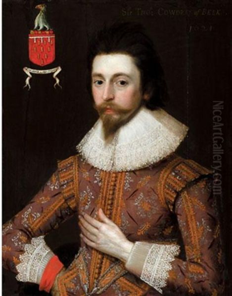 Portrait of Sir Thomas Cowdray Oil Painting by Adam de Colone