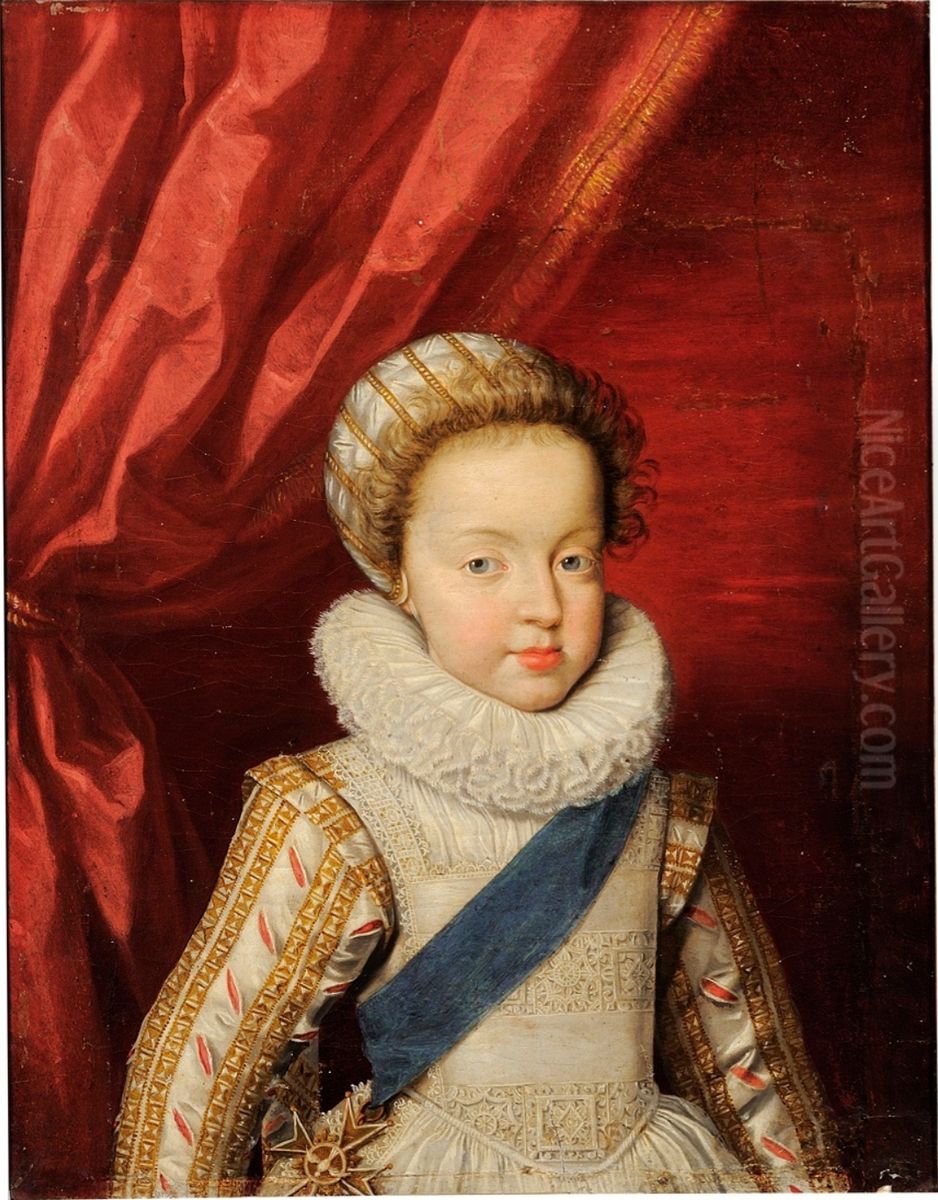 Portrait of Gaston of Orleans (1608-1660) Oil Painting by Frans Pourbus the younger