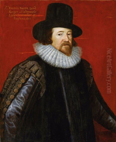 Portrait of Francis Bacon. Oil Painting by Paul van Somer I