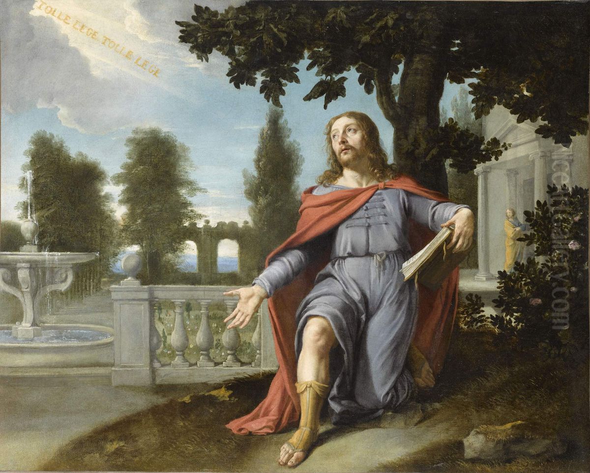 La Conversion de saint Augustin Oil Painting by Philippe de Champaigne
