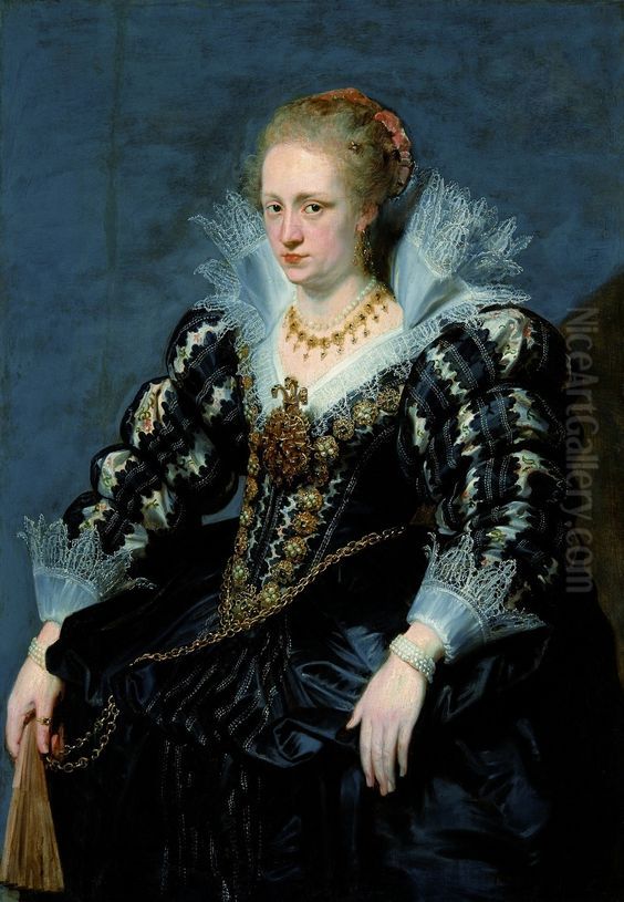 Portrait of Jacqueline de Caestre. Oil Painting by (studio of) Rubens, Peter Paul