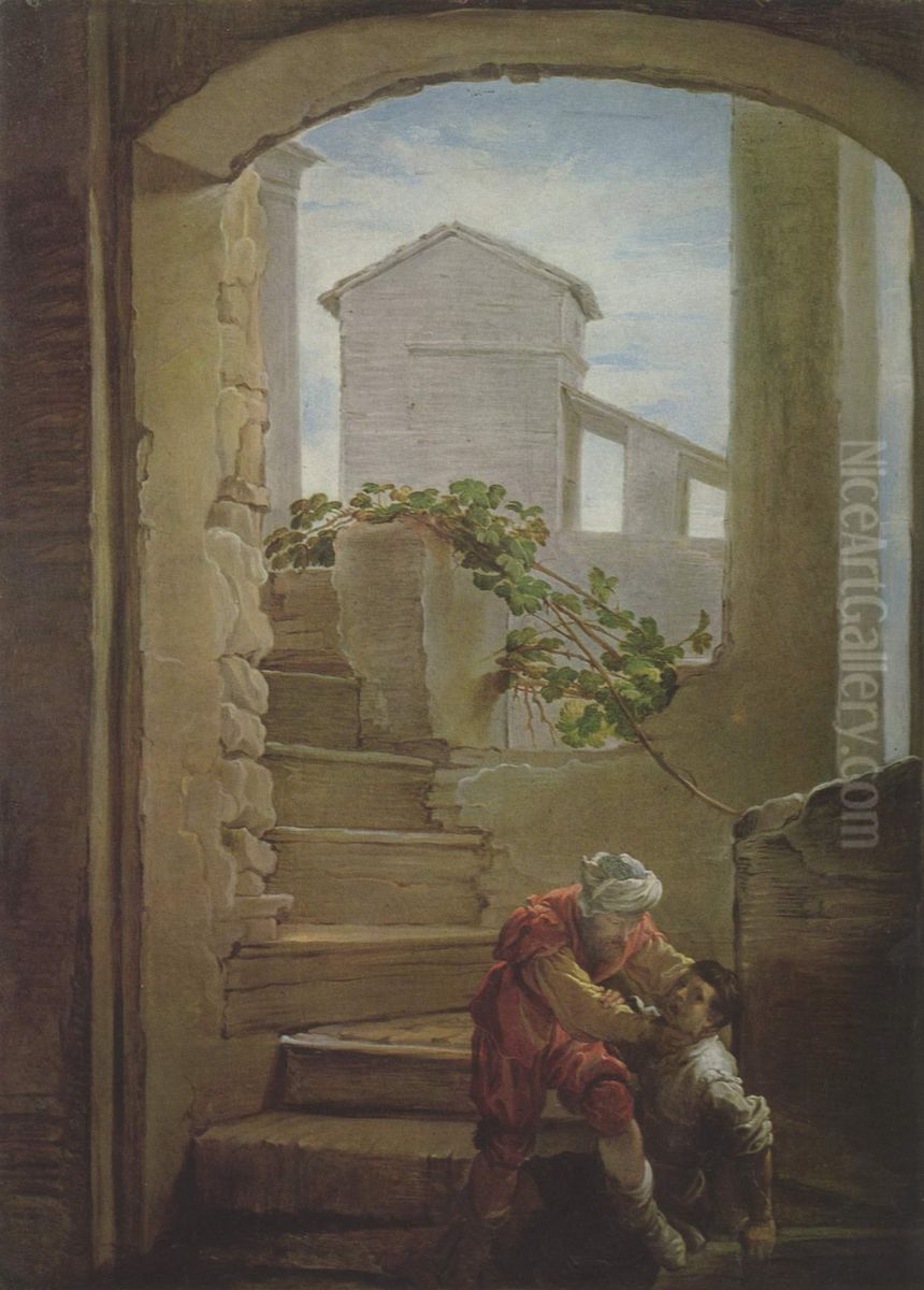 Parable of the Wicked Servant Oil Painting by Domenico Fetti