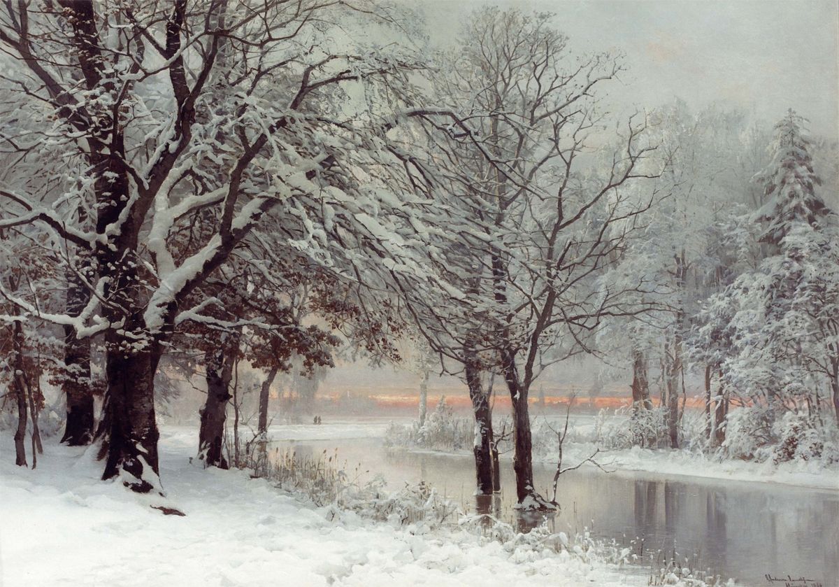 Vinteraften. Oil Painting by Anders Andersen-Lundby