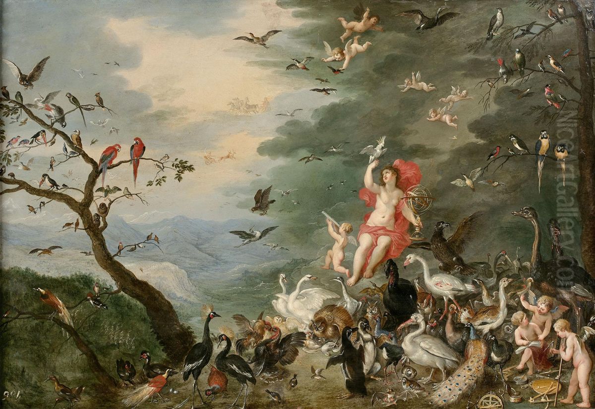 Air (The Four Elements) Oil Painting by Jan Brueghel the Younger