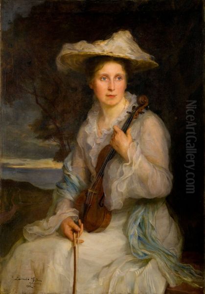 Mrs. Lucy de Laszlo Oil Painting by Philip de Laszlo