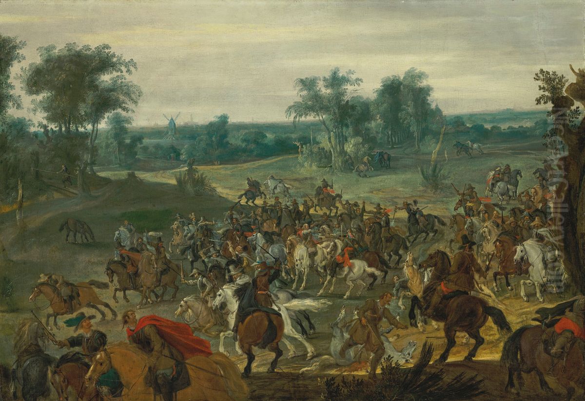 The Battle of Lekkerbeetje Oil Painting by Peter Snayers