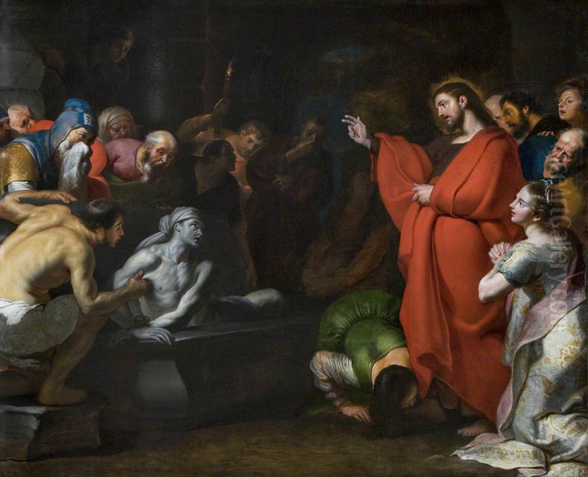 The Raising of Lazarus Oil Painting by Cornelis De Vos