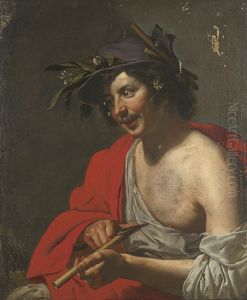 Shepherd Trimming his Flute