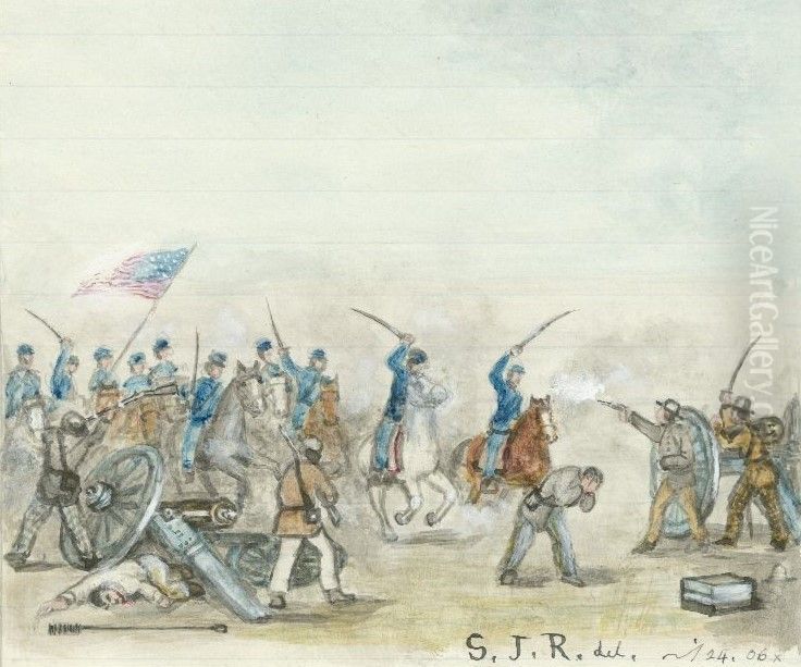 It Went Against Us Oil Painting by Samuel J. Reader