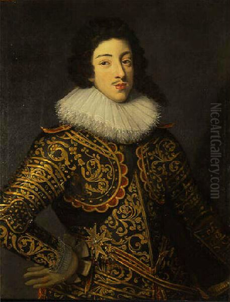 Portrait ofLouis XIII of France(1601-1643) Oil Painting by Frans Pourbus the younger