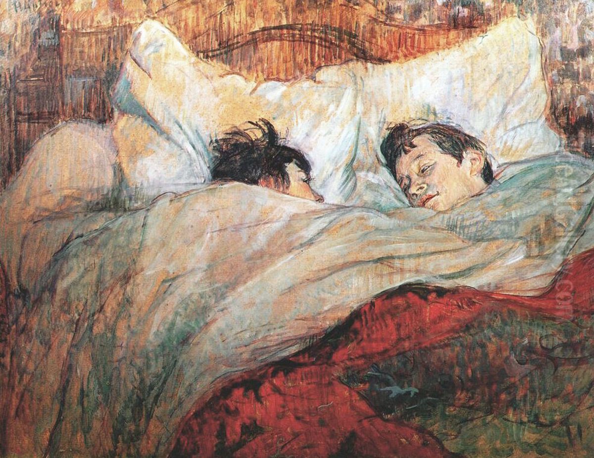V posteli Oil Painting by Henri De Toulouse-Lautrec