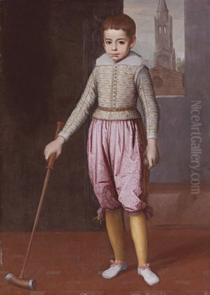 Portrait of Federico Ubaldo della Rovere (1605-1623) Oil Painting by Claudio Ridolfi