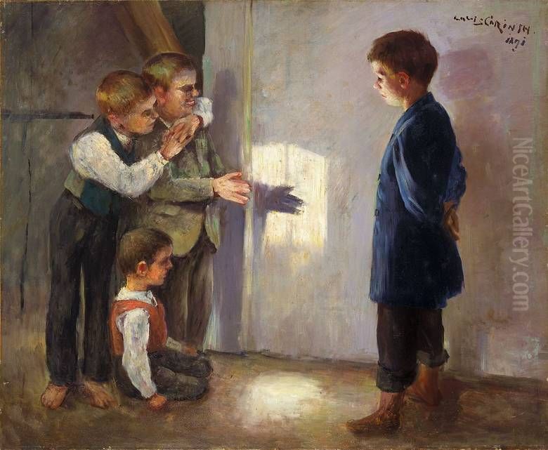Shadow play Oil Painting by Lovis (Franz Heinrich Louis) Corinth