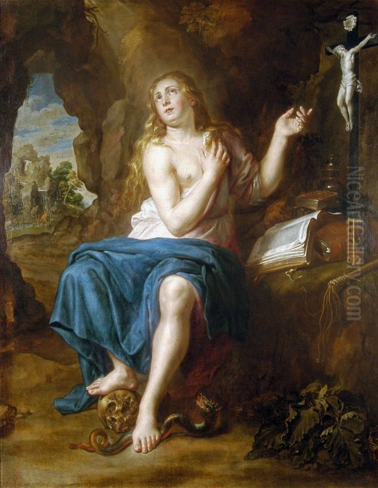 Mary Magdalene. Oil Painting by Pieter van Lint