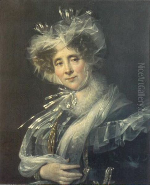 Portrait of Julie Candeille Oil Painting by Aimee Brune-Pages