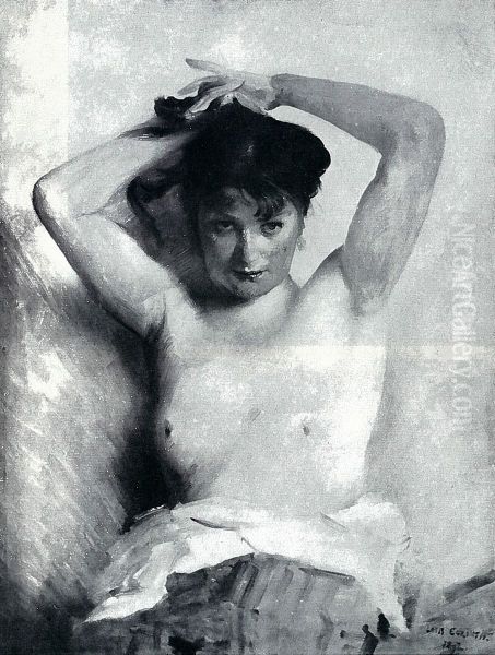 Weiblicher Halbakt Oil Painting by Lovis Corinth