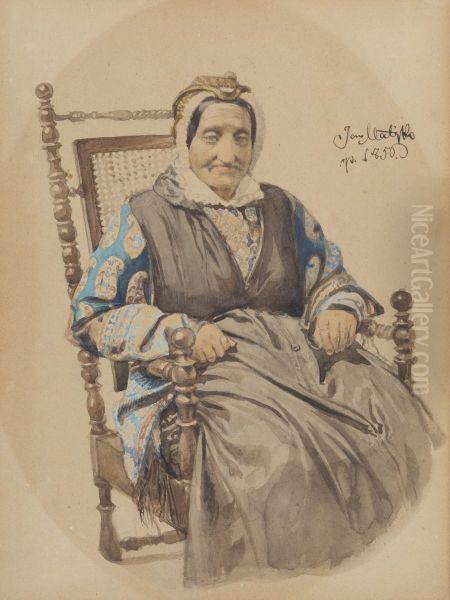 Zydowka Oil Painting by Jan Matejko