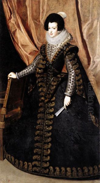 Queen Isabel, Standing Oil Painting by Diego Velazquez
