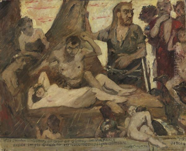 The Homeric Laughter Oil Painting by Lovis Corinth