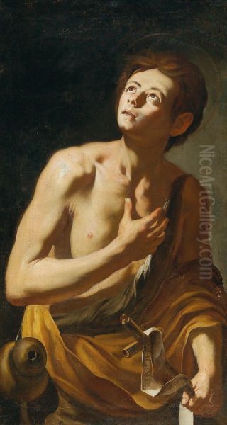 The Young Saint John the Baptist Oil Painting by Hendrick de Somer