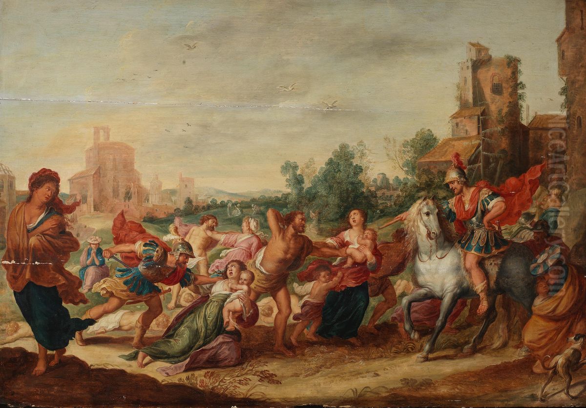 The Massacre of the Innocents Oil Painting by Hieronymous Francken III