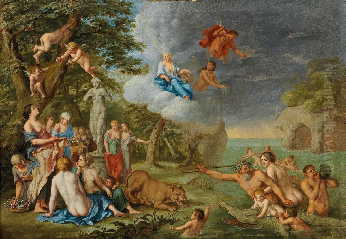 Feast of the Gods Oil Painting by Peter Van Halen